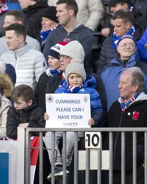 A Young Rangers Fan's Heartfelt Message to Jason Cummings During the Scottish Cup Fifth Round
