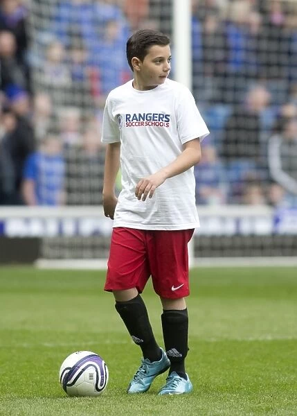 Young Rangers Shining: A 2-0 Half Time Show at Ibrox Stadium