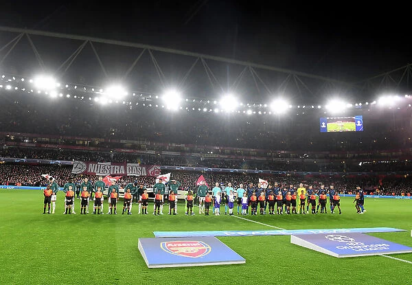 Arsenal FC vs Sevilla FC: Group B - UEFA Champions League 2023 / 24: Pre-Match Scene at Emirates Stadium