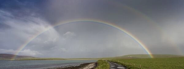 A rainbow at Evie, Orkney, Scotland