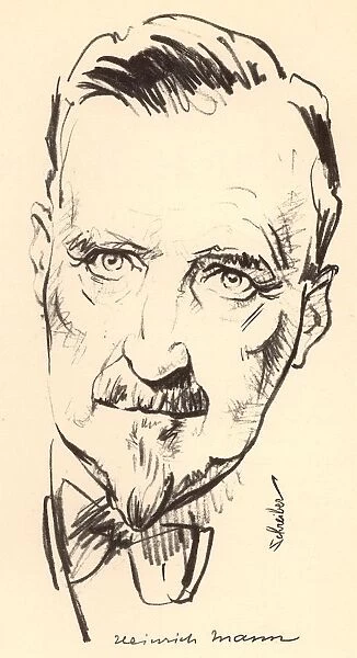 Heinrich Mann (1871-1950) German novelist. Elder brother of the novelist Thomas Mann