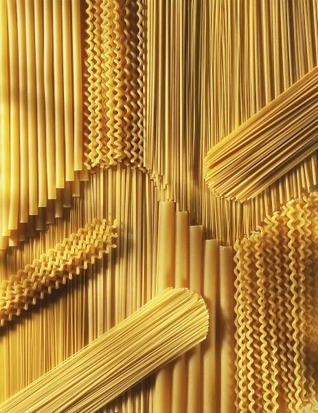 Selection of long pasta