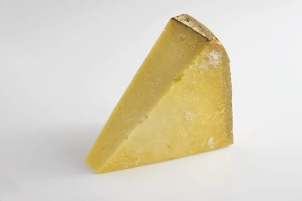 Slice of French Cantal AOC cowA