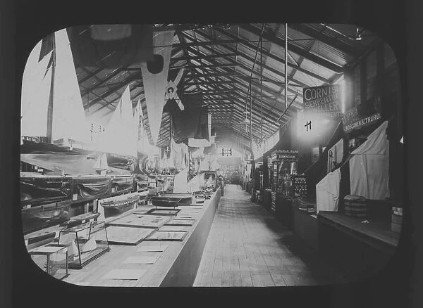 Exhibition hall, Cornwall County Fisheries Exhibition, Truro, Cornwall. July to August 1893