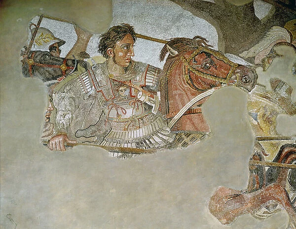 The Alexander Mosaic, detail depicting Alexander the Great (356-323 BC