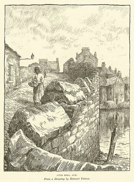Auld Brig, Ayr (engraving)