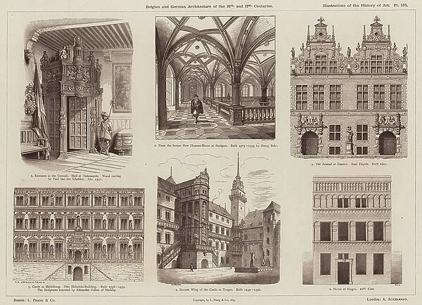 Belgian and German Architecture of the 16th and 17th Centuries (engraving)