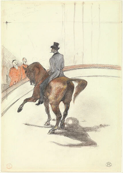 At the Circus: The Spanish Walk, 1899 (graphite, coloured pastel and charcoal