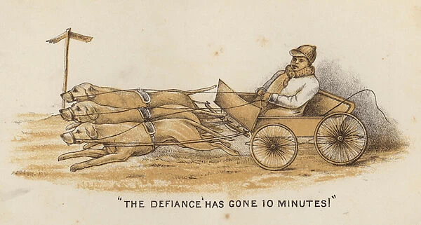 Coaches and Coaching: 'The Defiance Has Gone 10 Minutes!'(litho)