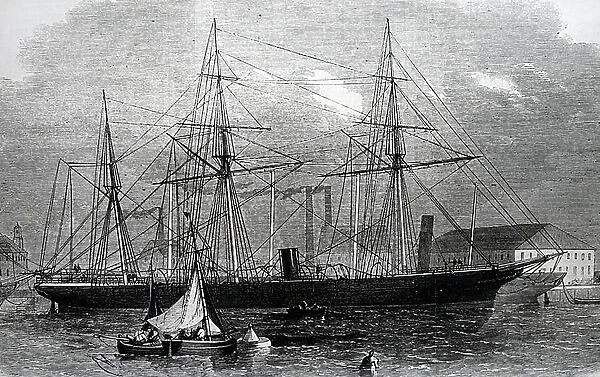 The cruiser Pampero, 1850