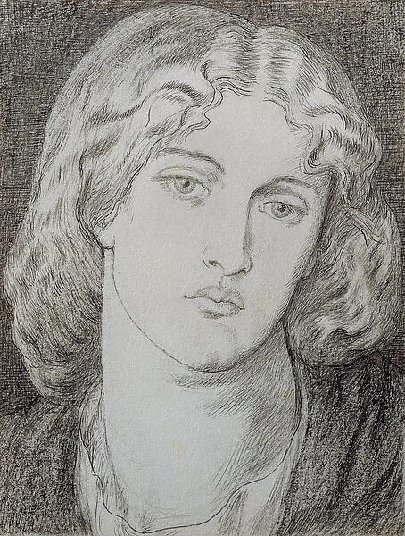 Fanny Cornforth (1824-1906) (pen & ink and grey wash on paper)