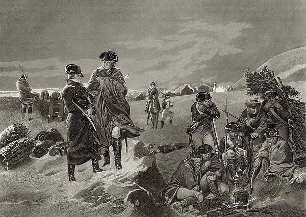 George Washington and La Fayette at Valley Forge, from Life and Times of Washington