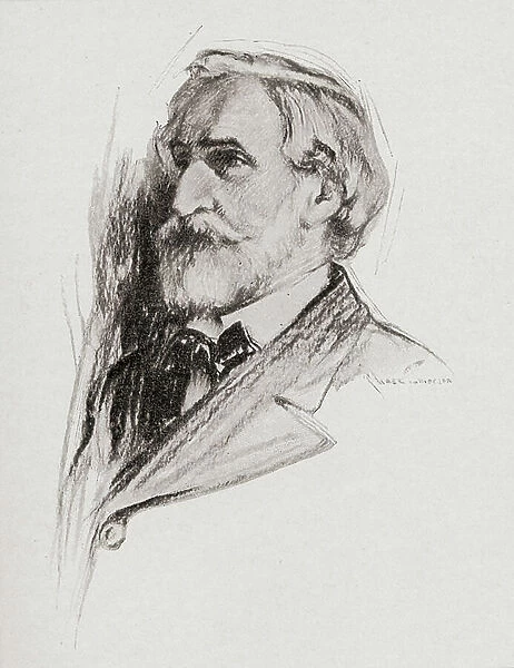 Giuseppe Verdi, 1813-1901. Italian composer. Portrait by Chase Emerson, American artist, 1874-1922