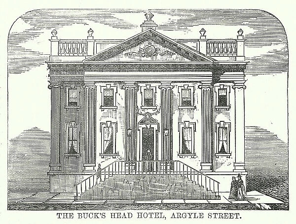 Glasgow: The Buck's Head Hotel, Argyle Street (engraving)