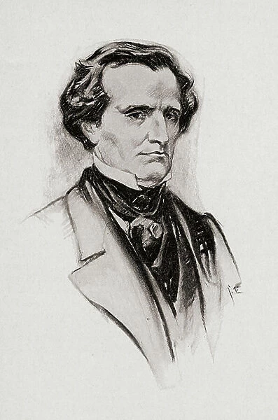 Hector Berlioz, 1803-1869. French romantic composer. Portrait by Chase Emerson. American artist, 1874-1922