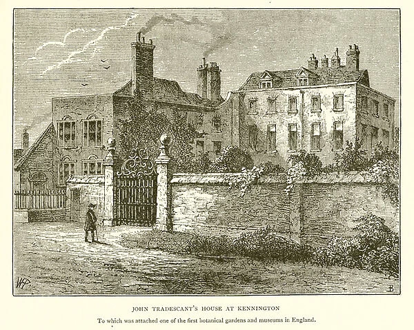 John Tradescants House at Kennington (engraving)