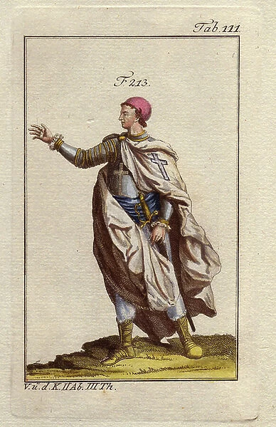 Knight of the Order of Saint Lazarus of Jerusalem, 1796 (engraving)