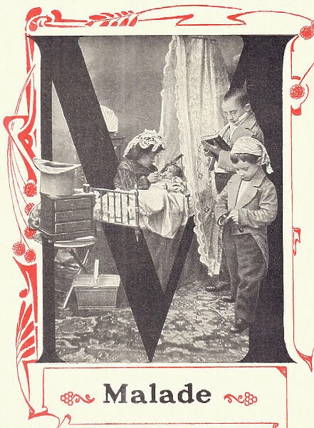 M for Malade, 1908 (photo)