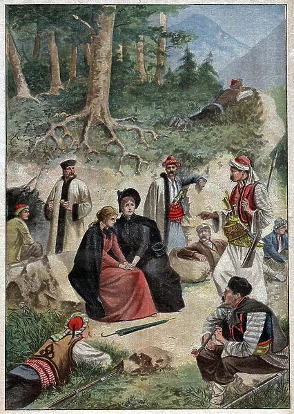 Miss Stone affair, 1901 (print)