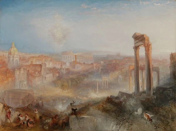 Modern Rome, Campo Vaccino, 1839 (oil on canvas)