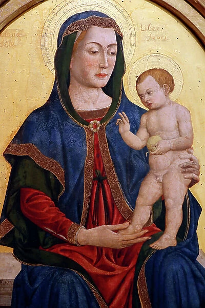 The National Gallery. Madonna with Christ child blessing. 15th century. Ljubljana. Slovenia