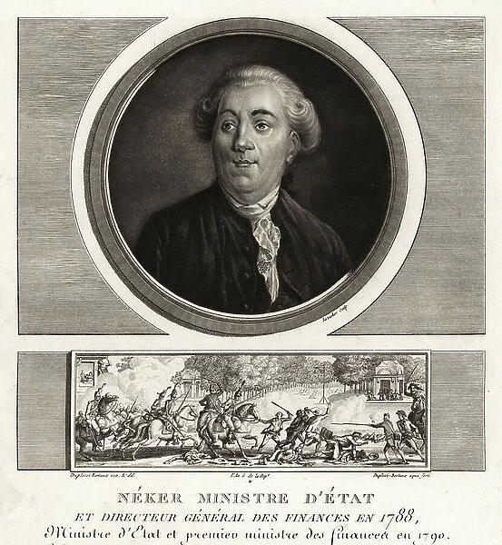Neker or Jacques Necker, minister of state and director general of finances, 1732-1804