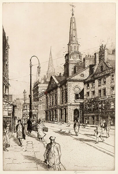 The Old Town House, Dundee, c. 1930 (etching)
