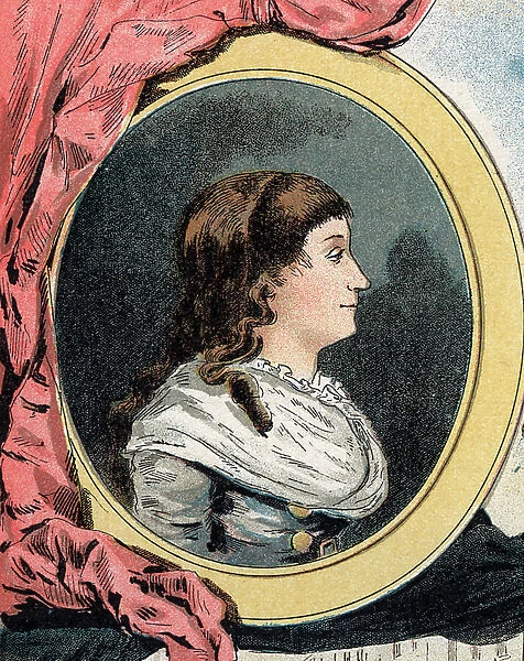 Portrait of Madame Roland, 1887 (engraving)