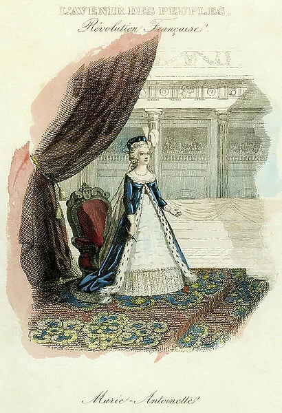 Portrait of Marie Antoinette, Queen of France - engraving
