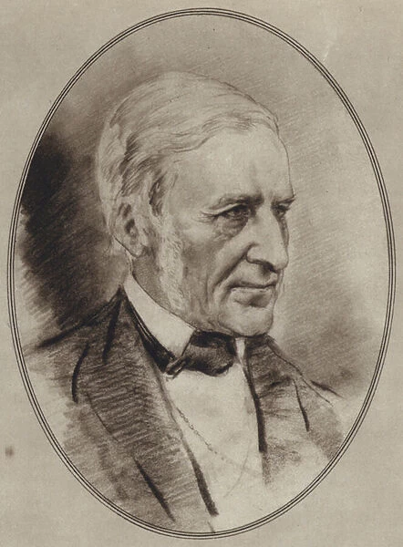 Portraits of Great Philosophers: Emerson (litho)