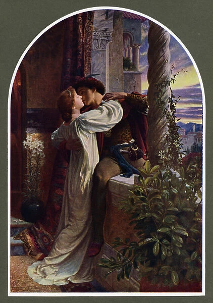 Romeo and Juliet (colour litho)