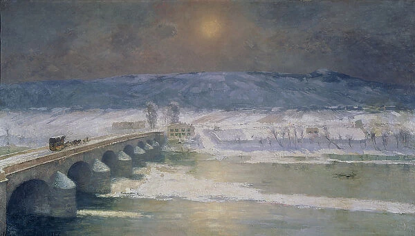 The Snow in the Auvergne, 1886 (oil on canvas)