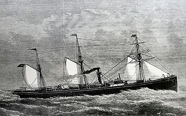 The steamer State of India, 1850