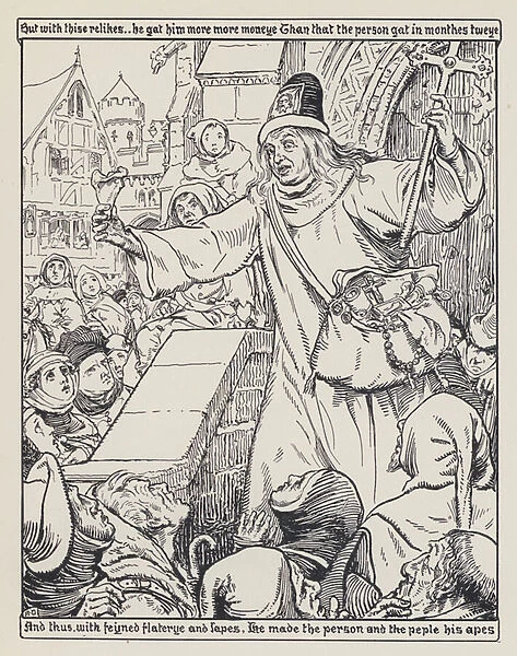The Summoner, from The Canterbury Tales (litho)