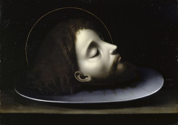Head John Baptist c. 1520 oil panel 31. 6 x 44. 2 cm