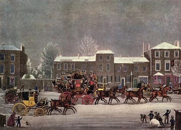 Approach to Christmas, 19th century (1927). Artist: George Hunt