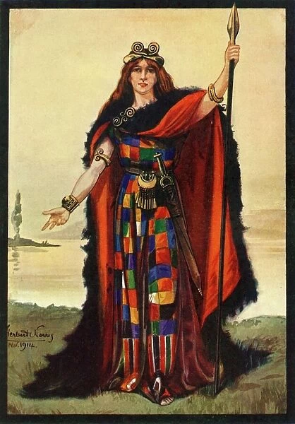 A Celtic Chieftainess (Boadicea), 1924. Creator: Herbert Norris