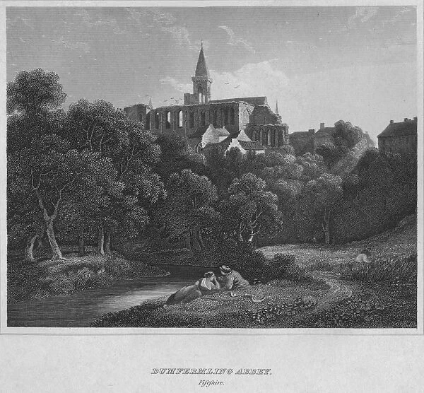 Dunfermline Abbey, Fifeshire, 1814. Artist: John Greig