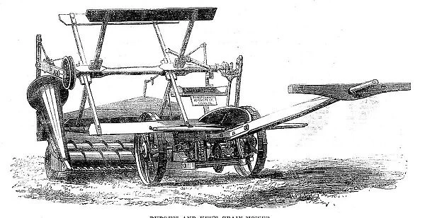The International Exhibition: Burgess and Key's grain-mower, 1862. Creator: Unknown