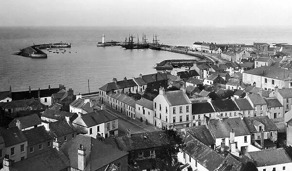 Donaghadee harbour in Northern Ireland, County Down. 28th April 1914