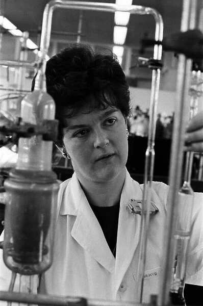 Scientist Jacqueline Bottom measures gases from transformer oils