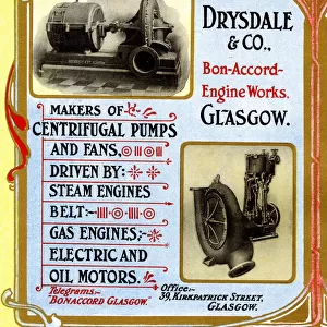 Advert, Drysdale & Co, Manufacturers, Glasgow