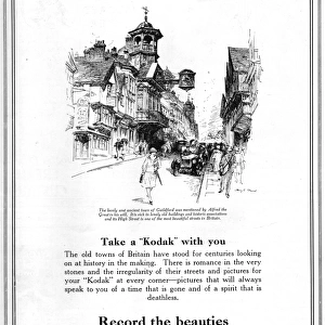 Advert for Kodak, 1927
