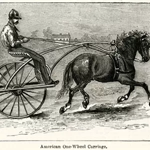 American one-wheel carriage 1886
