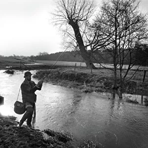 Angler near Waltons Cottage, Stafford