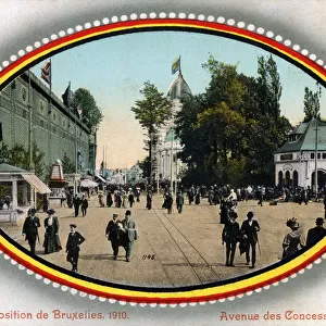 Brussels Exhibition of 1910 - Avenue des Concessions Date: 1910