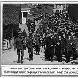 German reservists arrested at Folkestone, August 1914, WW1