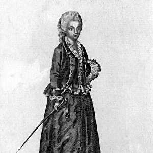 Jeanne Bacu Comtesse du Barry in riding gear