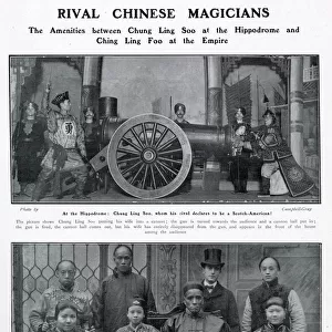 Rival Chinese magicians Chung Ling Soo & Ching Ling Foo
