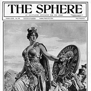 Sphere cover - Italy receiving shield of gold by Matania